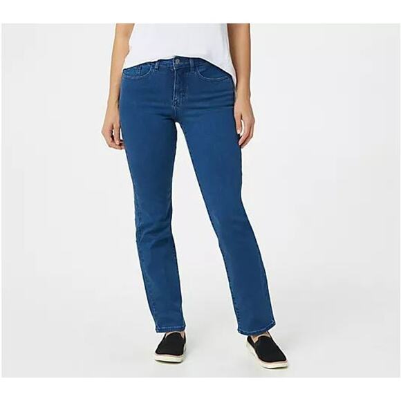 WOMEN‎ WITH CONTROL $76 My Wonder Denim Straight Leg Jean Medium Wash Size 0 - Picture 4 of 5